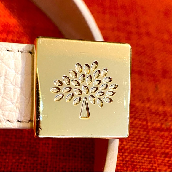 MULBERRY White Leather Belt - Picture 1 of 7